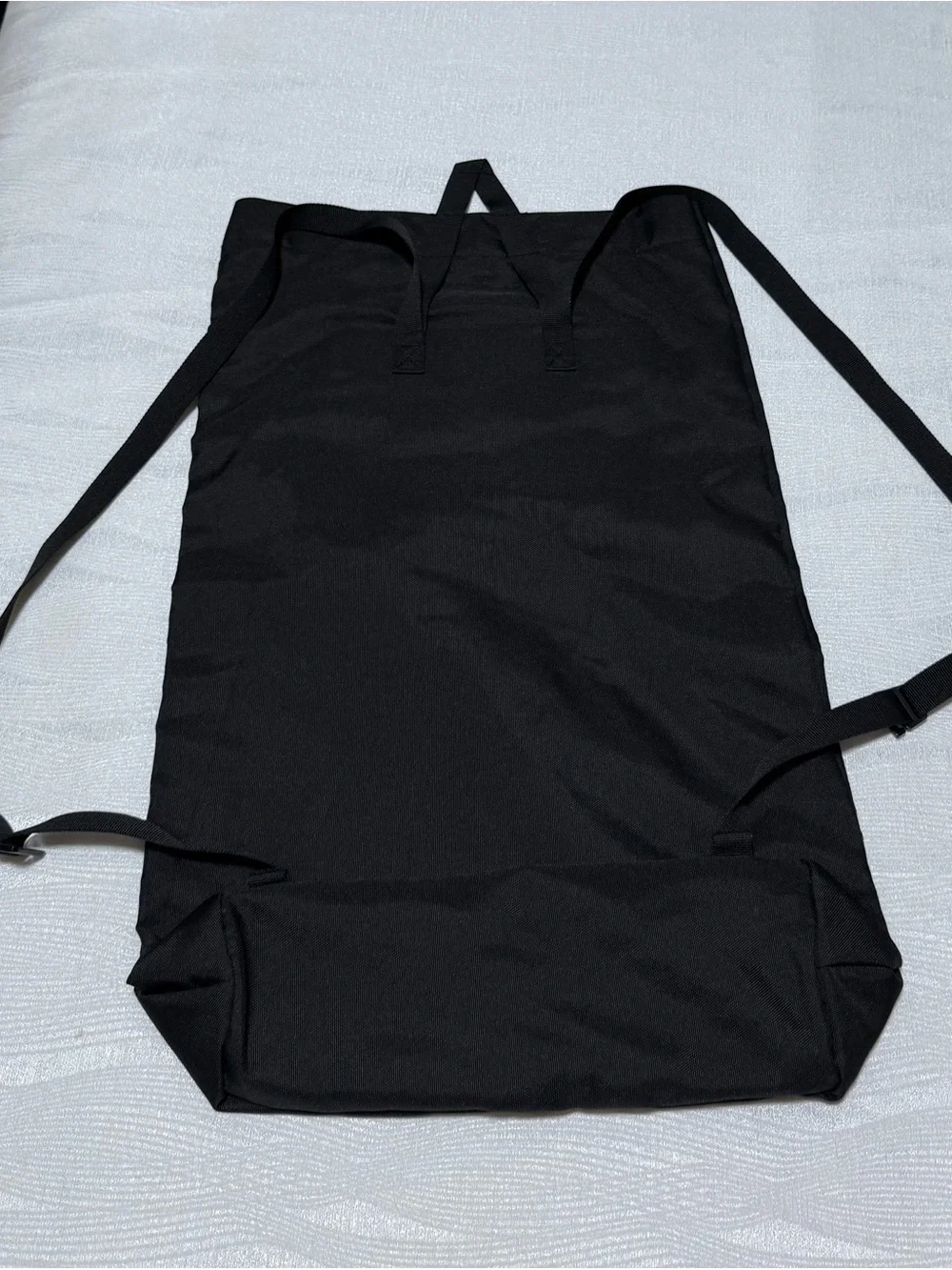 On Running Black Roll-Top Backpack with White Logo